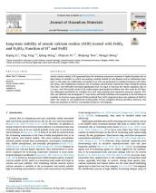 我院固废研究团队在环境领域顶级期刊JHM上发表砷钙渣稳定化应用基础研究成果